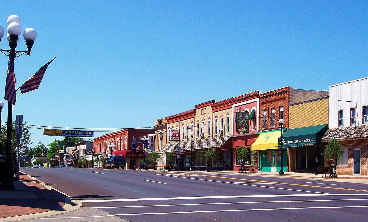 Chesaning, Michigan - downtown