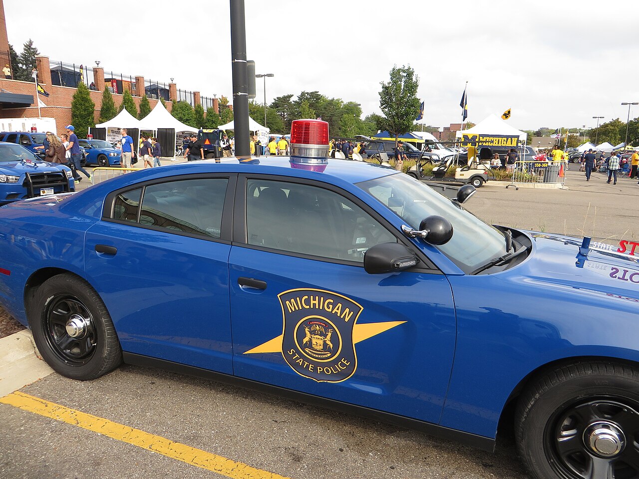 Michigan State Police Vehicle, Michigan Stadium, University of Michigan, Ann Arbor, Michigan (21556699278)